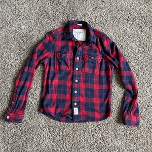 Men’s slim large Abercrombie & Fitch flannel shirt